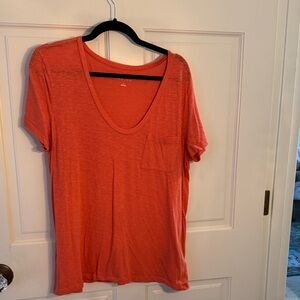 Caslon Bright Orange Short Sleeve Tee